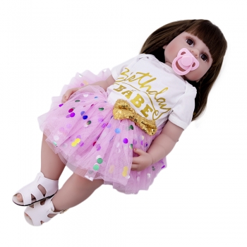Силиконовая кукла Реборн девочка Диана 55 см-5