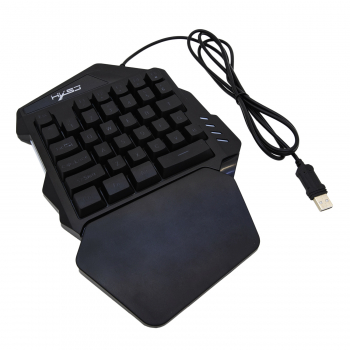 Проводная USB-клавиатура для телефона HXSJ V100, подсветка, 35 клавиш-1