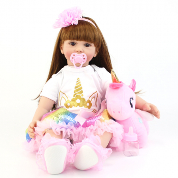 Мягконабивная кукла Реборн девочка Полина, 60 см-1