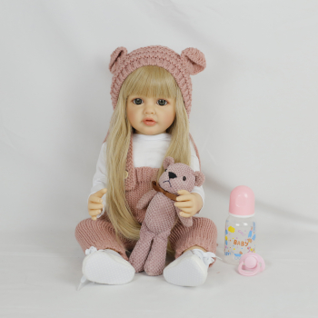 Силиконовая кукла Реборн девочка Регина 55 см-17