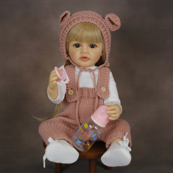 Силиконовая кукла Реборн девочка Регина 55 см-14