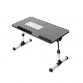 Складной столик для ноутбука с вентиляцией (черный)-1