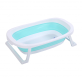 Детская складная ваннa для купания новорожденных Gica голубая-1